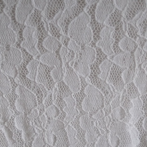 White Lace Stretchy Dress - Picture 2 of 5